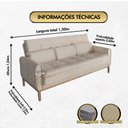 Ver imagem 5 de Sofá Cama Rivieira 1,50m tecido Suede Veludo Soft