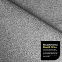 Ver imagem 3 de Kit 02 Poltronas e 01 Sofá Bloom 220cm 03 Lugares com Pés de Madeira Bouclê Cinza - Desk Design