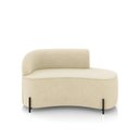 Ver imagem 4 de Sofá 2 Lugares Orgânico 140cm Pé Ferro Preto Morgan Suede Bege D03 - D’Rossi