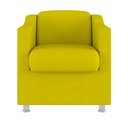Ver imagem 4 de Kit 10 Cadeira Poltronas Decorativas Recepção Clinica Suede Cor:Amarelo