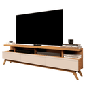 Ver imagem 4 de Rack Grande para Sala com 3 Gavetas Vivare Wood 1,80 m- Off White/Freijo