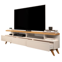 Ver imagem 5 de Rack para Sala TV 70 Polegadas Vivare 1.8 Wood Moderno - Off White/Freijo