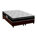 Ver imagem 1 de Cama Box Queen: Colchão Molas Bonnel Ortobom Nanolastic Physical Spring + Base CRC Suede Brown(