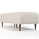 Ver imagem 4 de Puff Decorativo Sala de Estar Bali W01 Pés Palito 120x50cm Bouclê Cru - Lyam Decor