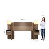 Cabeceira Casal/Queen com Mesa Ajustável Oslo Espresso Móveis - 3