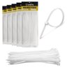 500 Enforca Gato Cinta Plástica Abraçadeira Lacre de Nylon 3.6x150mm Fita Hellerman 15cm Branco - 1
