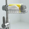 Suporte Porta Esponja Pano Detergente Pia P/ Torneira Metal - 8