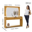 Ver imagem 4 de Aparador 138cm e Painel com Espelho LED Sublime Gelius Móveis