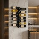 Ver imagem 2 de Adega Vertical Suspensa 18 Lugares Preto Fosco Aço Inox - Cozix