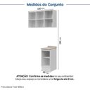 Ver imagem 4 de Lavanderia Modulada 3 Peças 1 Aéreo 1 Balcão com Tampo 1 Nicho 40cm Marselha CabeCasa MadeiraOriginals