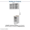 Ver imagem 4 de Lavanderia Planejada 3 Peças 1 Aéreo 1 Balcão com Tampo 1 Nicho 40cm Marselha CabeCasa MadeiraOriginals Branco