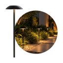 Ver imagem 1 de Espeto de Jardim LED 4W 3000k 52cm em Alumínio Preto Texturizado Luz Externa e-1045 Ideal ST3355