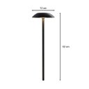 Ver imagem 3 de Espeto de Jardim LED 4W 3000k 52cm em Alumínio Preto Texturizado Luz Externa e-1045 Ideal ST3355