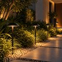 Ver imagem 2 de Espeto de Jardim LED 4W 3000k 52cm em Alumínio Preto Texturizado Luz Externa e-1045 Ideal ST3355