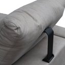 Ver imagem 4 de Sofá Concept 2 Lugares Cor Cinza com Pés Pretos 170cm - 58446