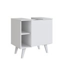 Ver imagem 3 de Gabinete de Coluna para Banheiro Emovell Slim B86 1 Porta Branco Fosco MDP 15 mm