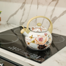 Chaleira Esmaltada Vintage 2,2l com Apito À Indução Flowers - 2