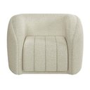 Ver imagem 5 de Kit 2 Poltronas Decorativa para Sala 112cm Meris M22 Bouclê Cru - Mpozenato