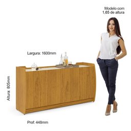 Buffet 4 Portas 160cm Sublime Gelius Móveis - 5