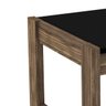 Mesa de Centro para Sala Retangular Moderna para Decoração: Preto com Nogal - 5
