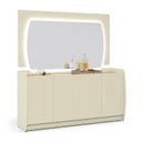 Ver imagem 2 de Buffet 4 Portas e Painel com Espelho LED Sublime Gelius Móveis