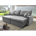 Ver imagem 1 de Sofá Retrátil e Reclinável 226cm 4 Lugares Glamour