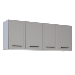 Armário Aéreo 4 Portas Antonina Cinza - 1
