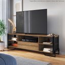 Ver imagem 7 de Rack Industrial 180 Cm Gaveta e Tela em Metal 1017 Mell Preto Pp