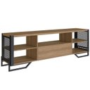 Ver imagem 1 de Rack Industrial 180 Cm Gaveta e Tela em Metal 1017 Mell Preto Pp