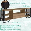 Ver imagem 3 de Rack Industrial 180 Cm Gaveta e Tela em Metal 1017 Mell Preto Pp