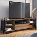 Ver imagem 2 de Rack Industrial 180 Cm Gaveta e Tela em Metal 1017 Mell Preto Pp