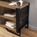 Ver imagem 5 de Rack Industrial 180 Cm Gaveta e Tela em Metal 1017 Mell Preto Pp