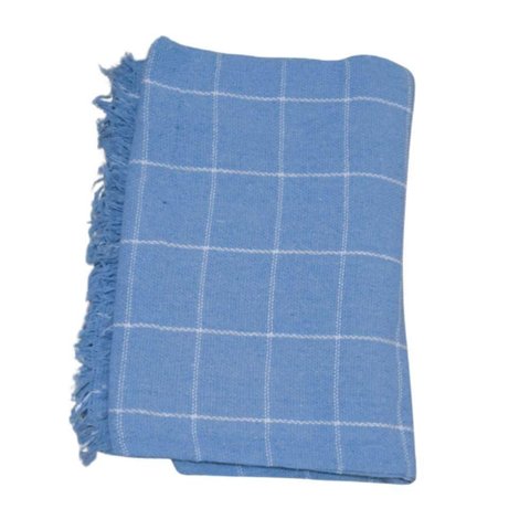 Manta Grande para Sofá e Cama Xadrez 2,40x1,80 Capa Protetora de Sofa 2 e 3 Lugares Gigante Azul