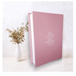 Caixa Livro Decorativa Porta Objeto Rosa 21x28x5cm - 3