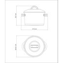 Ver imagem 3 de Caldeirão Tramontina Solar em Aço Inox Fundo Triplo com Tampa e Alças 20 Cm 4,6 L Tramontina