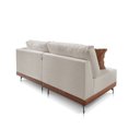 Ver imagem 3 de Sofá 2 e 3 Lugares Luxo Modulado Linho Bege Claro 1,80m Chaise Ld