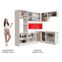 Ver imagem 6 de Armário de Cozinha Completa de Canto 419cm Branco/Rustic Glamy Madesa 01