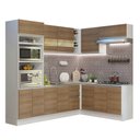 Ver imagem 3 de Armário de Cozinha Completa de Canto 419cm Branco/Rustic Glamy Madesa 01