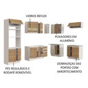 Ver imagem 5 de Armário de Cozinha Completa de Canto 419cm Branco/Rustic Glamy Madesa 01