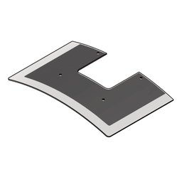 Vidro Curvo para Coifa de Parede 90 cm - 1