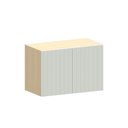 Ver imagem 1 de Armário Aéreo para Geladeira 100% MDF 2 Portas 60cm Aura Luciane Móveis