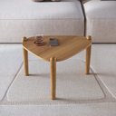 Ver imagem 1 de Mesa de Centro Orgânica Pé Madeira Complementos Marrom Hanover