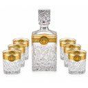 Ver imagem 1 de Jogo para Whisky Estilo Versace em Cristal Garrafa 1L Copo 200ml