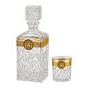 Ver imagem 3 de Jogo para Whisky Estilo Versace em Cristal Garrafa 1L Copo 200ml