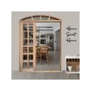 Ver mais imagens de Porta Balcão de Correr de Madeira Padrão Cedro Purgato em Arco Bat.14 Cm- 2.35 (a) X 1.30 (l)