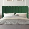 Cabeceira Estofada Cama Box Queen 160 Cm verde - 5