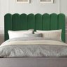 Cabeceira Estofada Cama Box Queen 160 Cm verde - 3