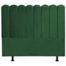 Cabeceira Estofada Cama Box Queen 160 Cm verde - 1
