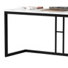 Mesa Escrivaninha Vintage Multiuso com Pés em Aço Cor Branco - 12