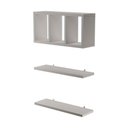 Ver imagem 1 de Kit Nichos Prateleiras Provença para Banheiro Decorativo Branco